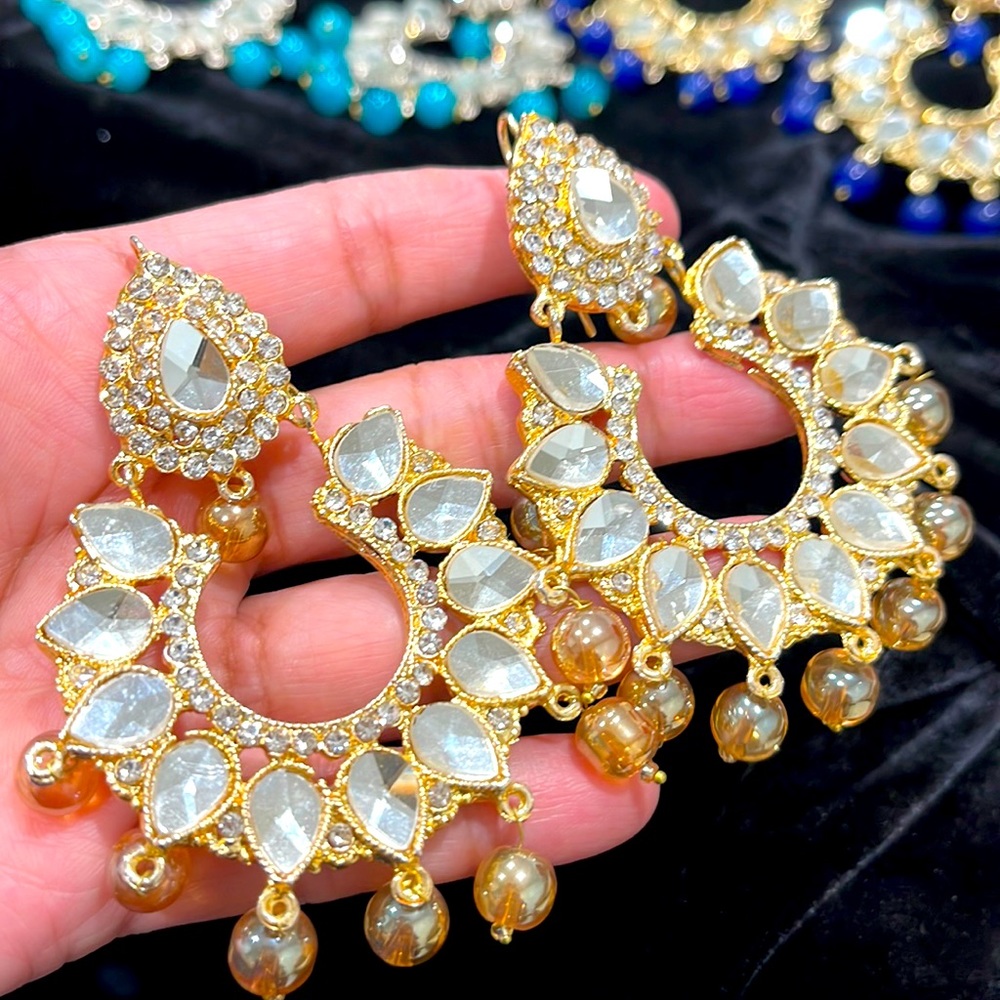 Gold Kundan Bali/earrings